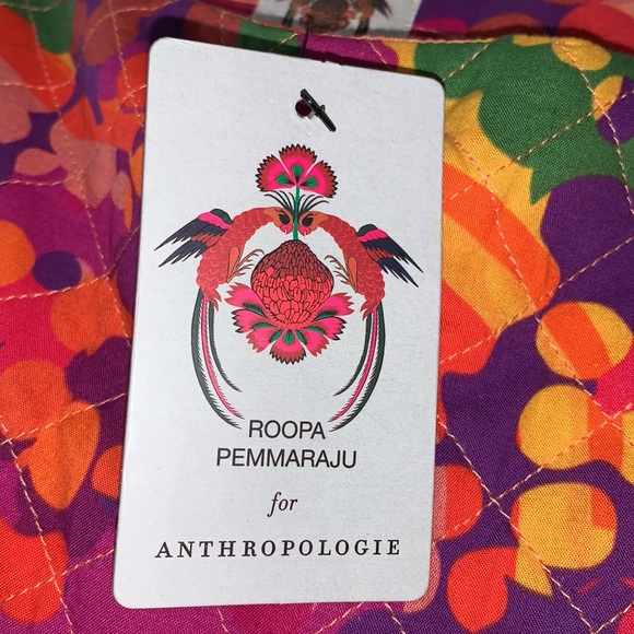 Anthro Roopa Pemmaraju Floral Midi Dress - Picture 5 of 10